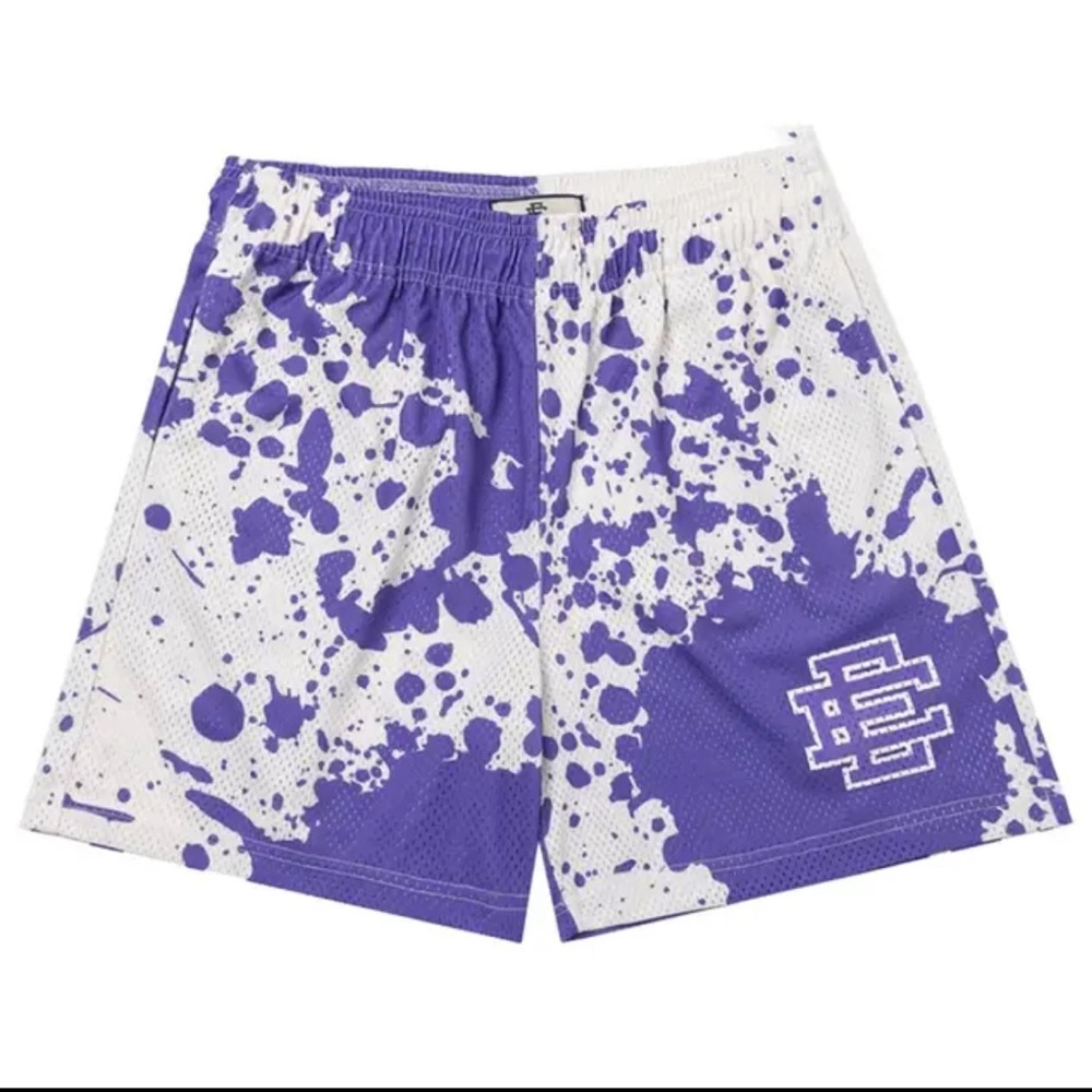 Eric Emanuel EE Basic Short Purple Paint Splatter
